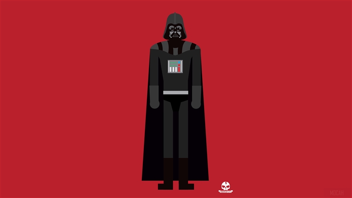 Darth Vader from Star Wars Minimalism 4K