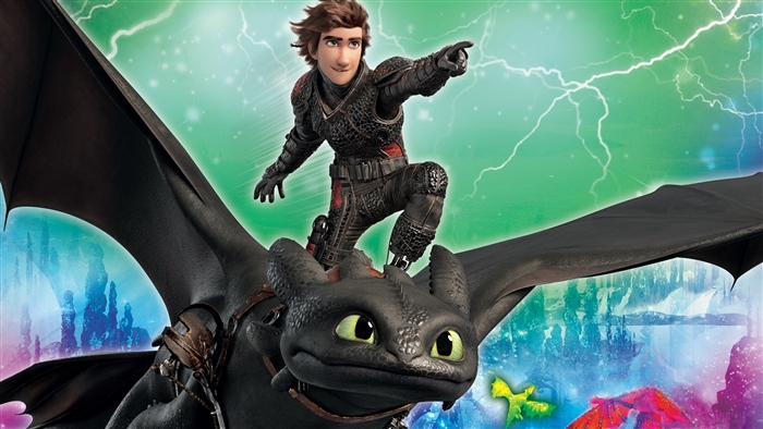 Hiccup and Toothless from How to Train Your Dragon 4K
