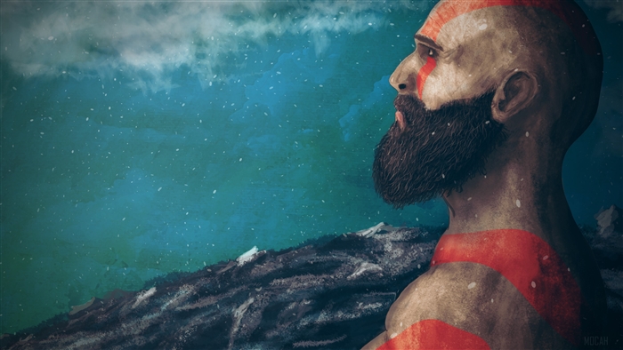 Kratos from God of War in 4K