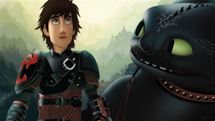 Hiccup and Toothless from How to Train Your Dragon 4K