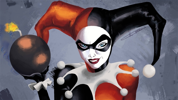 Harley Quinn holding a bomb 4K