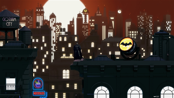 Batman in Gotham City 4K