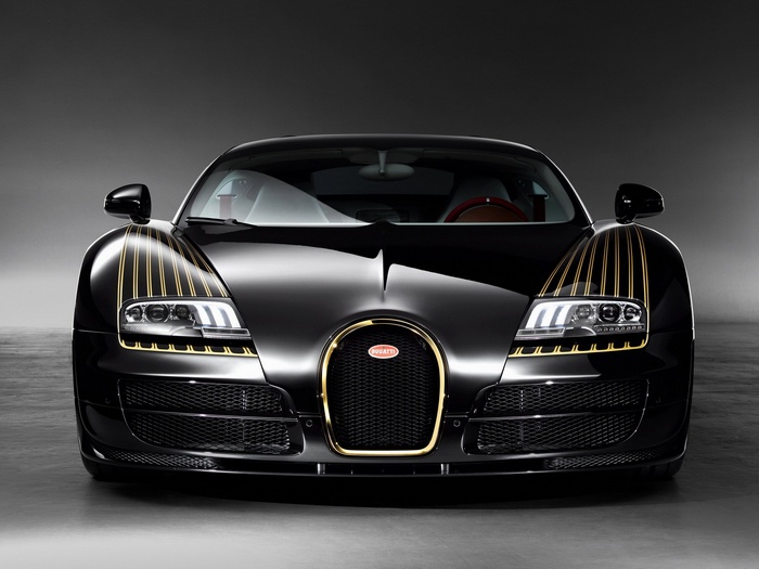 Black Bugatti Veyron Grand Sport Vitesse Roadster