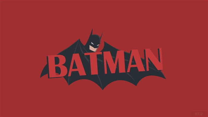 Batman logo with Batman illustration