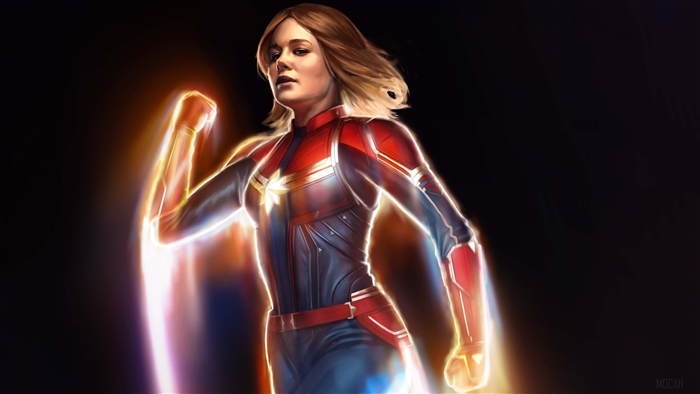 Captain Marvel 4K Artwork