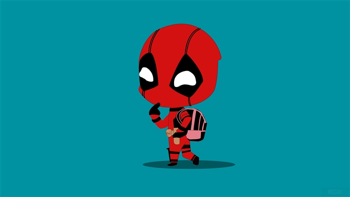 Chibi Deadpool with Backpack