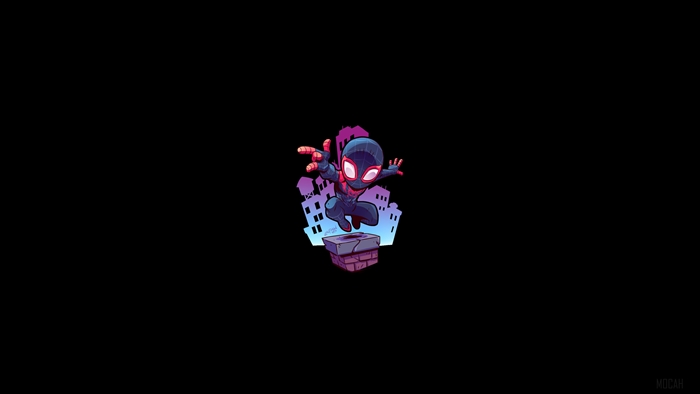 Miles Morales Spider-Man Minimal Art 4K
