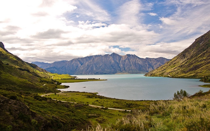 Lake Wakatipu and The Remarkables mountain range, New Zealand