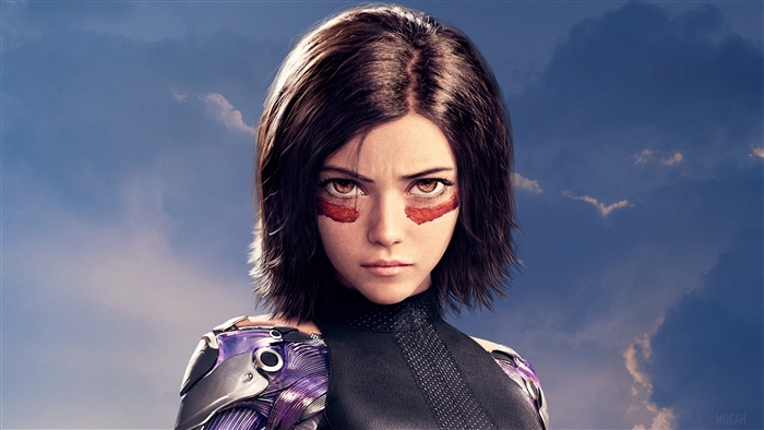 Rosa Salazar as Alita in Alita: Battle Angel 4K