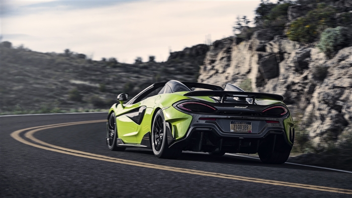 McLaren 600LT Spider 2019 Rear 4K