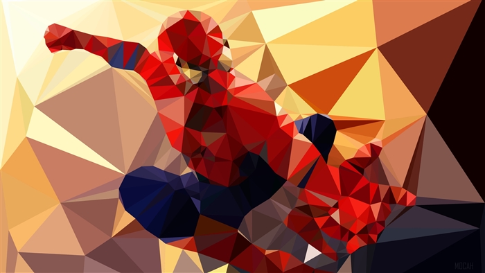 Low Poly Spiderman Art