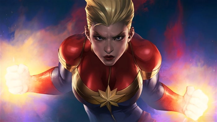 Artwork Of Captain Marvel