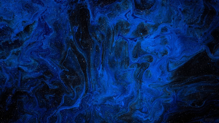 Abstract Blue and Black Acrylic Space 4K