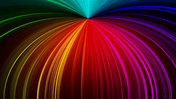 Abstract Colorful Waterfall