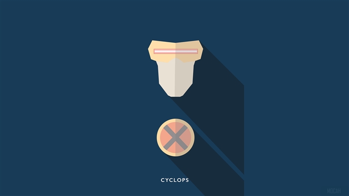 Cyclops from X-Men Minimalist 4K