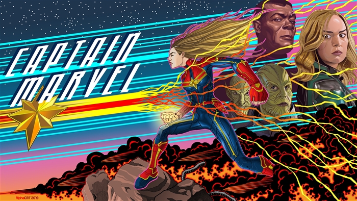 Captain Marvel 4K Art