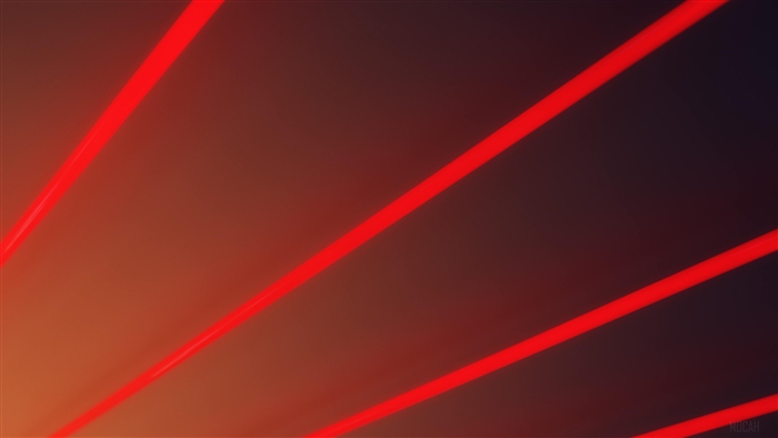 Red Light Beams Abstract