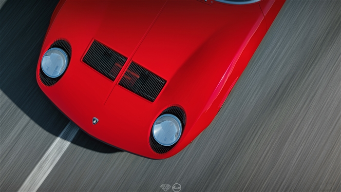 Red Lamborghini Rossa Mars Car Close-up 4K