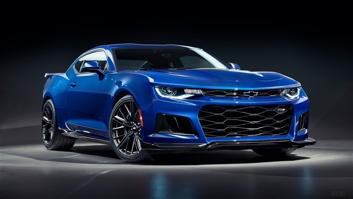 Blue Chevrolet Camaro ZL1 2019 4K