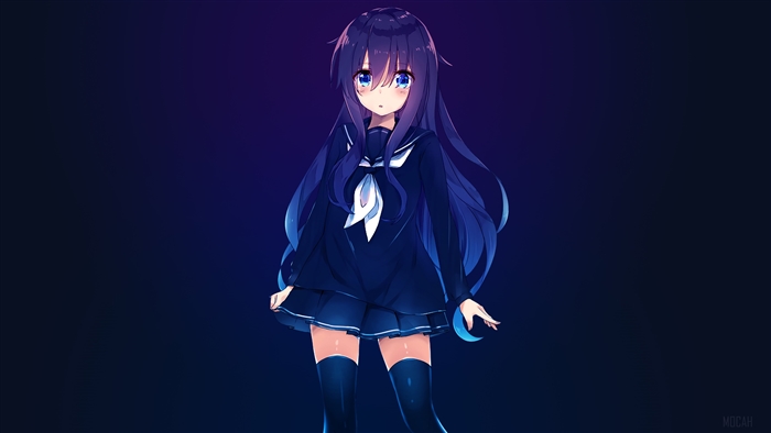 Anime Girl in School Uniform 4K