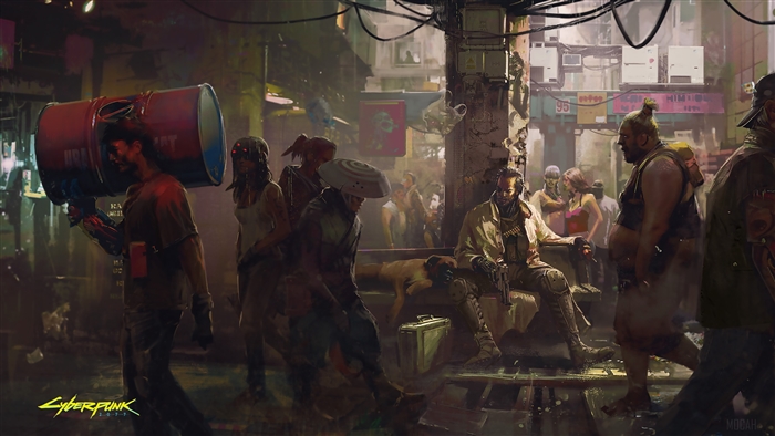 Cyberpunk 2077 Cityscape 4K