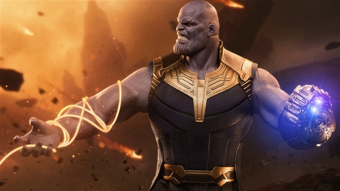Thanos with the Infinity Gauntlet 4K