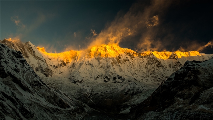 Annapurna Mountains Landscape 4K