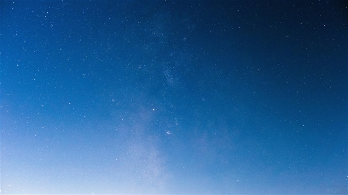 Blue Sky With Stars