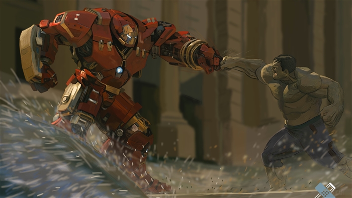 Hulkbuster vs. Hulk 4K