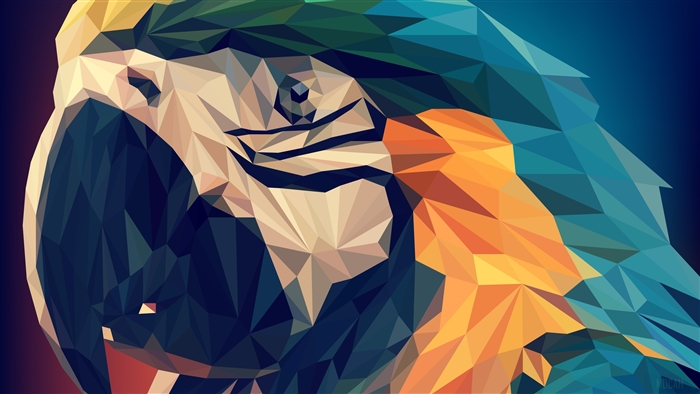 Low Poly Parrot 4K