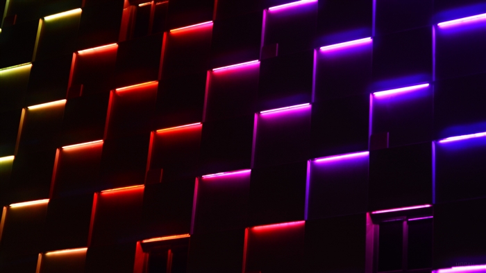 Abstract Neon Light Pattern 4K