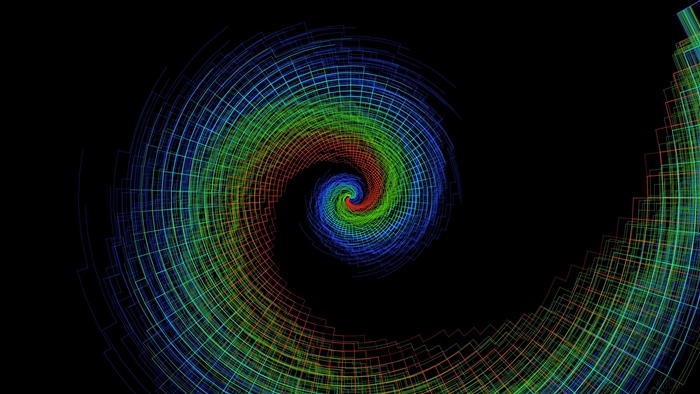 Colorful Spiral Abstract 4K