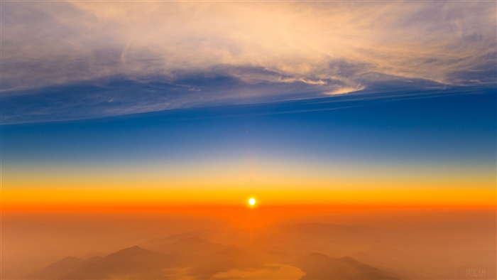 Sunset View From The Top Of Mountain