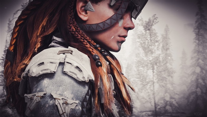 Aloy from Horizon Zero Dawn in 4K
