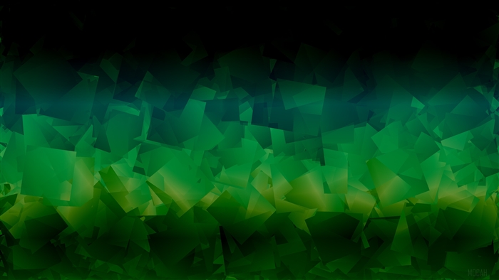 Dark Green Abstract Shapes