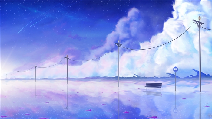 Bus Stop Scenery 4K