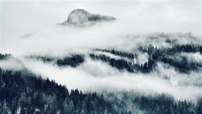 Mountains Covered With Clouds