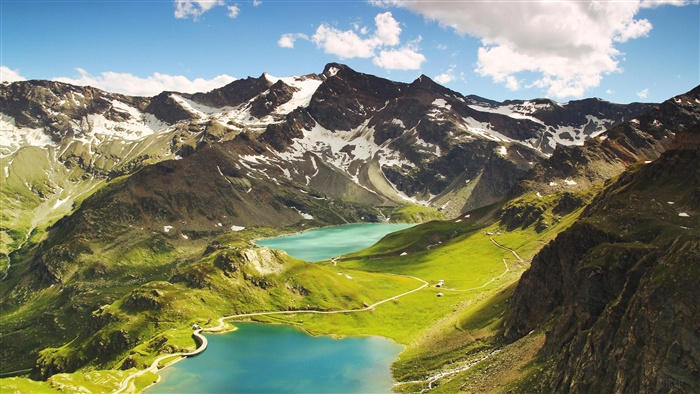 Aerial View Of Mountain Landscape