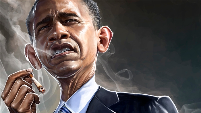 Barack Obama Smoking