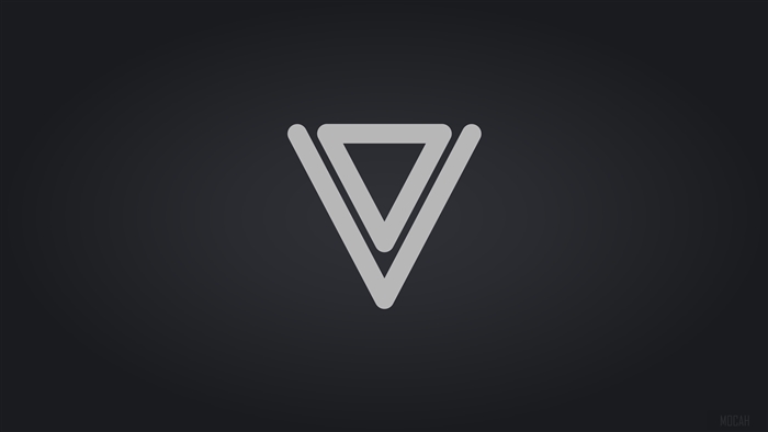 Minimalist Double Triangle Digital Art 4K