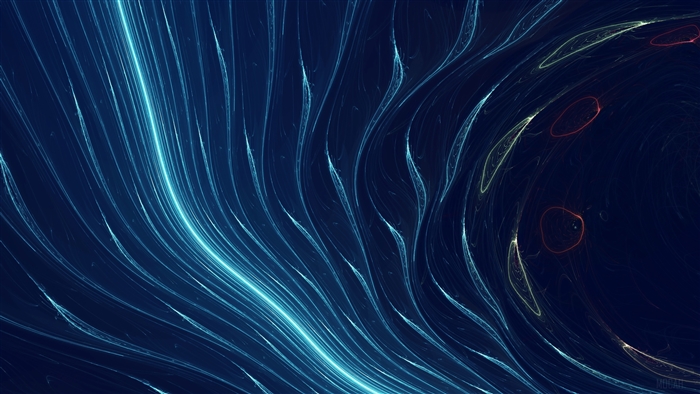Abstract Blue Lines and Shapes 4K