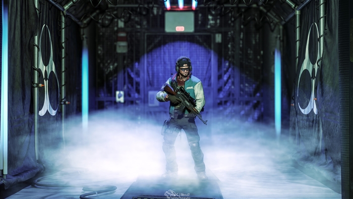 Man with rifle in The Division 4K