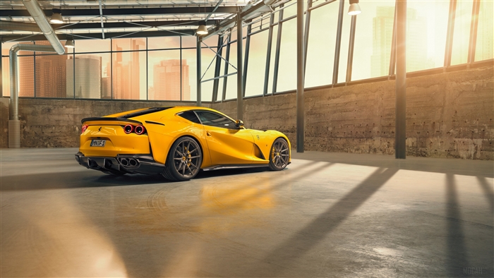 Yellow 2019 Ferrari 812 Superfast Novitec