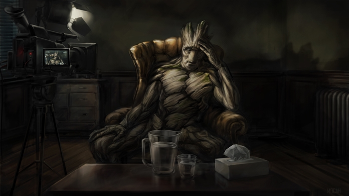 Groot Recording Himself 4K