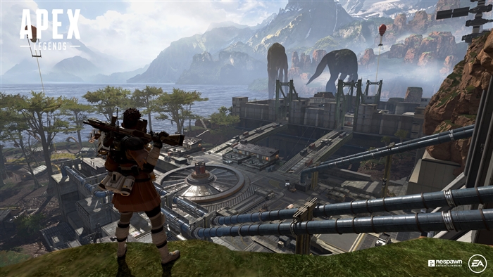 Bangalore from Apex Legends at HydroDam 4K