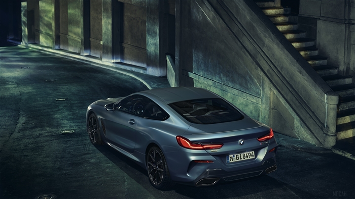 BMW M850i Coupe Rear View 4K