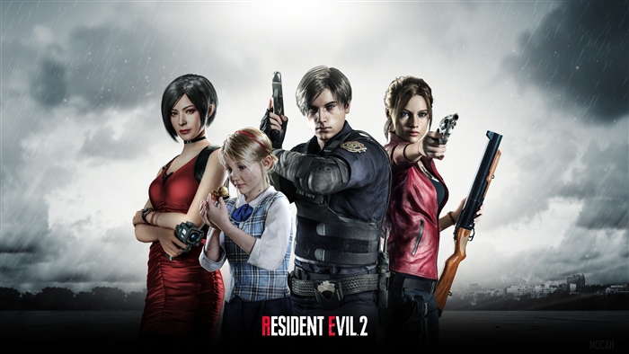 Characters from Resident Evil 2 4K