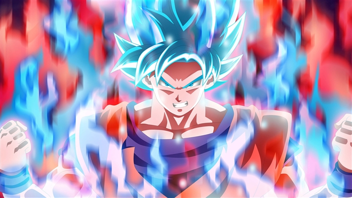 Son Goku from Dragon Ball Super Saiyan Blue 4K