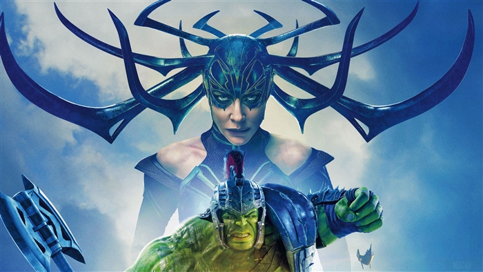 Hulk and Hela from Thor Ragnarok 4K