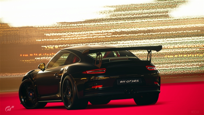 Porsche 911 GT3 RS 2019 in Black with 4K Lighting